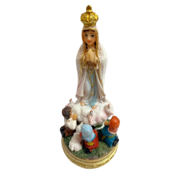 Imagem Resina : Nossa Senhora de Fátima 13 cm - 33364 - Betânia Loja Catolica 