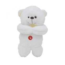 URSO PELÚCIA - REZA PAI NOSSO - Branco Amarelo - 27007 - Betânia Loja Católica 