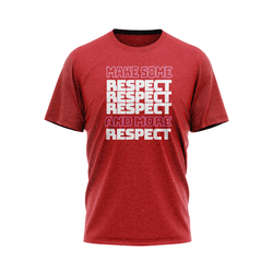 Camiseta Betta13 Make Some Respect Bordô - camiset... - Betta13