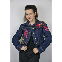  Jaqueta Jeans Azul Modelo Algarve