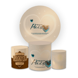 Kit Capa Painel Redondo + Trio Cilindros Tema Dia ... - Loja | Bibi Painéis