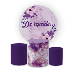 Kit Capas Painel + Trio Cilindros Roxo Tema De Rep... - Loja | Bibi Painéis