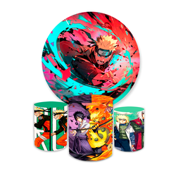 Kit Capa Painel + Trio Cilindro Naruto - Loja | Bibi Painéis