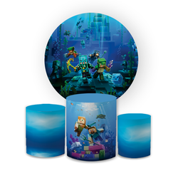 Kit Capa Painel Redondo + Trio Cilindros Decoração... - Loja | Bibi Painéis