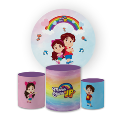 Kit Capa Painel Redondo + Trio Cilindros Decoração... - Loja | Bibi Painéis