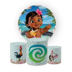Kit Capa Painel Redondo + Trio Cilindros Decoração... - Loja | Bibi Painéis