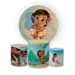 Kit Capa Painel Redondo + Trio Cilindros Decoração... - Loja | Bibi Painéis