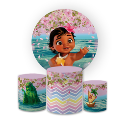 Kit Capa Painel Redondo + Trio Cilindros Decoração... - Loja | Bibi Painéis