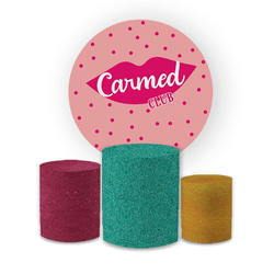 Kit Capa Painel Redondo + Trio Cilindros Decoração... - Loja | Bibi Painéis