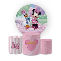 Kit Capa Painel Redondo + Trio Cilindros Decoração... - Loja | Bibi Painéis