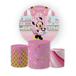 Kit Capa Painel Redondo + Trio Cilindros Decoração... - Loja | Bibi Painéis