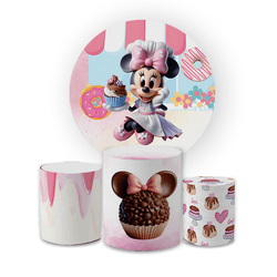 Kit Capa Painel Redondo + Trio Cilindros Decoração... - Loja | Bibi Painéis