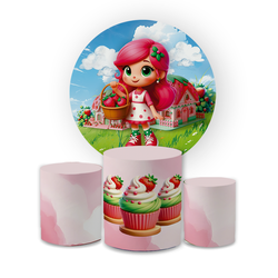 Kit Capa Painel Redondo + Trio Cilindros Decoração... - Loja | Bibi Painéis
