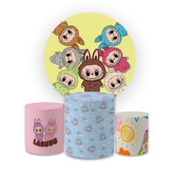 Kit Capa Painel Redondo + Trio Cilindros Decoração... - Loja | Bibi Painéis