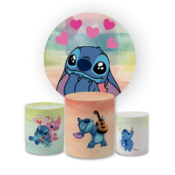 Kit Capa Painel Redondo + Trio Cilindros Decoração... - Loja | Bibi Painéis
