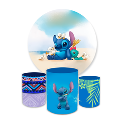 Kit Capa Painel Redondo + Trio Cilindros Decoração... - Loja | Bibi Painéis