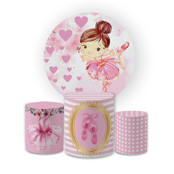 Kit Capa Painel Redondo + Trio Cilindros Decoração... - Loja | Bibi Painéis