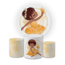 Kit Capa Painel Redondo + Trio Cilindros Decoração... - Loja | Bibi Painéis
