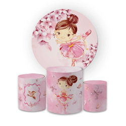 Kit Capa Painel Redondo + Trio Cilindros Decoração... - Loja | Bibi Painéis