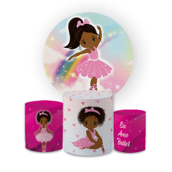 Kit Capa Painel Redondo + Trio Cilindros Decoração... - Loja | Bibi Painéis