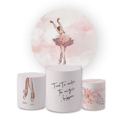 Kit Capa Painel Redondo + Trio Cilindros Decoração... - Loja | Bibi Painéis