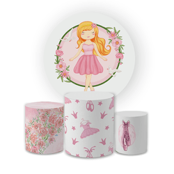 Kit Capa Painel Redondo + Trio Cilindros Decoração... - Loja | Bibi Painéis