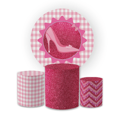 Kit Capa Painel Redondo + Trio Cilindros Decoração... - Loja | Bibi Painéis