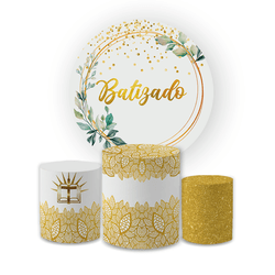 Kit Capa Painel Redondo + Trio Cilindros Decoração... - Loja | Bibi Painéis
