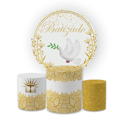 Kit Capa Painel Redondo + Trio Cilindros Decoração... - Loja | Bibi Painéis