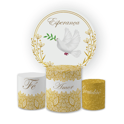 Kit Capa Painel Redondo + Trio Cilindros Decoração... - Loja | Bibi Painéis