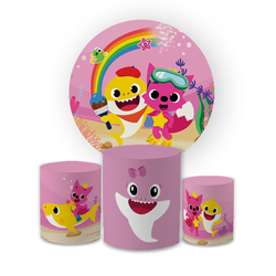 Kit Capa Painel Redondo + Trio Cilindros Decoração... - Loja | Bibi Painéis
