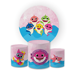 Kit Capa Painel Redondo + Trio Cilindros Decoração... - Loja | Bibi Painéis