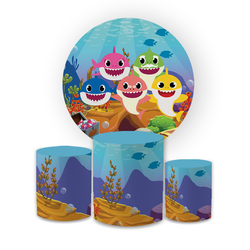 Kit Capa Painel Redondo + Trio Cilindros Decoração... - Loja | Bibi Painéis