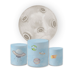 Kit Capa Painel Redondo + Trio Cilindros Decoração... - Loja | Bibi Painéis
