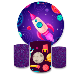 Kit Capa Painel Redondo + Trio Cilindros Decoração... - Loja | Bibi Painéis