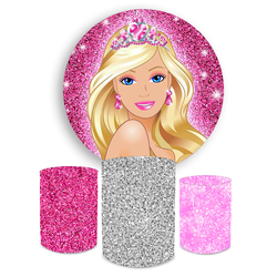 Kit Capa Painel Redondo + Trio Cilindros Decoração... - Loja | Bibi Painéis
