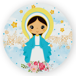 Painel Redondo Decorativo Nossa Senhora - Loja | Bibi Painéis