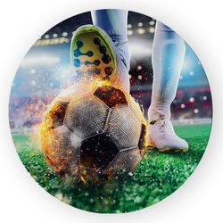 Capa Painel Redondo Decorativo Futebol - Loja | Bibi Painéis
