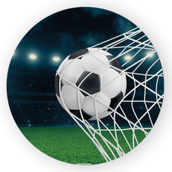 Capa Painel Redondo Decorativo Futebol - Loja | Bibi Painéis