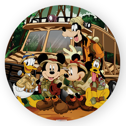 Painel Redondo Decorativo Mickey - Loja | Bibi Painéis