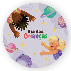 Painel Redondo Decorativo Dia das Crianças - Loja | Bibi Painéis