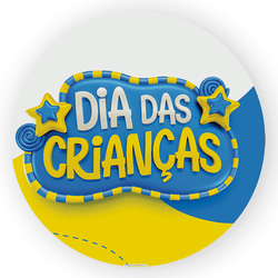 Painel Redondo Decorativo Dia das Crianças - Loja | Bibi Painéis