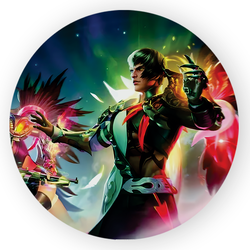 Painel Redondo Decorativo Free Fire - Loja | Bibi Painéis