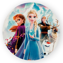 Painel Redondo Decorativo Frozen - Loja | Bibi Painéis