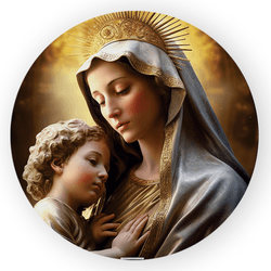 Painel Redondo Decorativo Nossa Senhora - Loja | Bibi Painéis