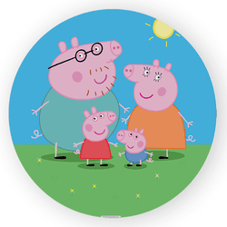 Painel Redondo Decorativo Peppa Pig - Loja | Bibi Painéis