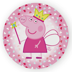 Painel Redondo Decorativo Peppa Pig - Loja | Bibi Painéis