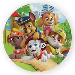 Painel Redondo Decorativo Patrulha Canina - Loja | Bibi Painéis