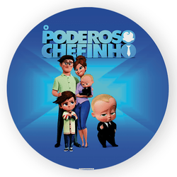 Painel Redondo Decorativo Poderoso Chefinho - Loja | Bibi Painéis