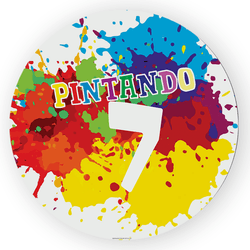 Painel Redondo Decorativo Pintando o 7 - Loja | Bibi Painéis